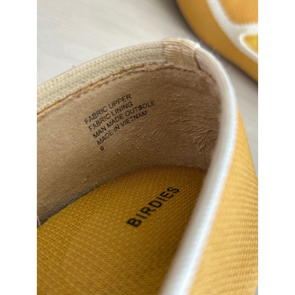 Birdies Mustard Yellow slip on flats 9 Comfort Pointed toe blackbird balletcore - Picture 7 of 10